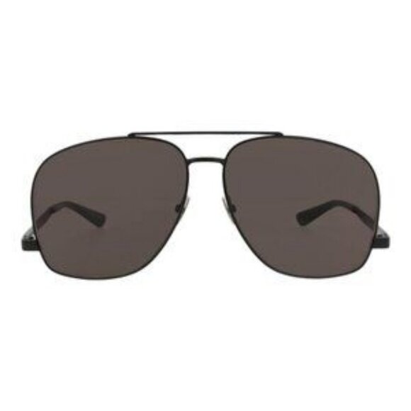 Saint Laurent Womens Aviator Black Black Black Fashion Designer Eyewear
